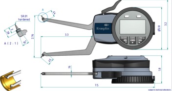 德國kroeplin數顯式測量卡規(guī)